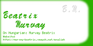 beatrix murvay business card